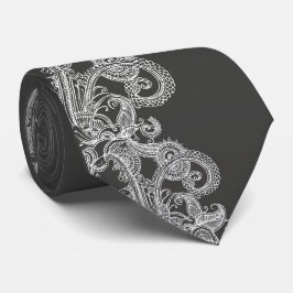 Spiral Stropdas van Charcoal Paisley