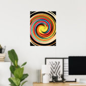 Spiral Swirl Poster (Thuiskantoor)