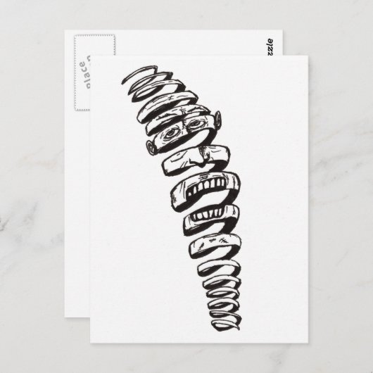 Spiral Thror Briefkaart (Voorkant / Achterkant)