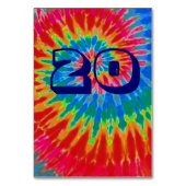 Spiral Tie Dye bruiloft Twintig Kaart (Achterkant)