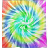 Spiral Tie Dye Design Showgordijn Douchegordijn (Voorkant)