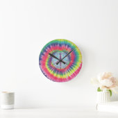 Spiral Tie Dye Ronde Klok (Huis)
