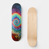 Spiral Tie Dye Skateboard (Voorkant)