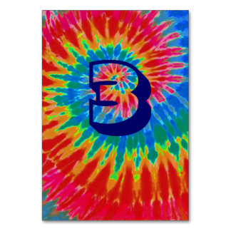 Spiral Tie Dye Trouwtafel Drie Kaart