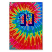 Spiral Tie Dye Trouwtafel Elf Kaart (Achterkant)