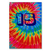 Spiral Tie Dye Trouwtafel Vijftien Kaart (Voorkant)