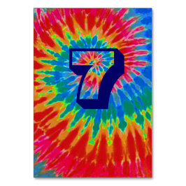 Spiral Tie Dye Trouwtafel Zeven Kaart