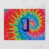 Spiral Tie Dye Weddenstabel One Briefkaart (Voorkant)