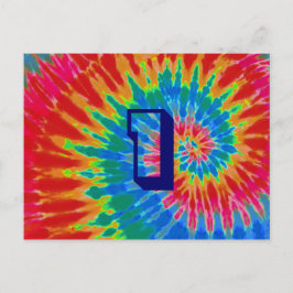 Spiral Tie Dye Weddenstabel One Briefkaart