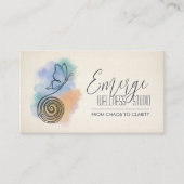 Spiral to Butterfly | Wellness & Coaching Visitekaartje (Voorkant)