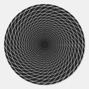 Spiral tot oneindig ronde sticker