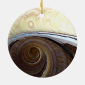 Spiral trap Melk Abby Keramisch Ornament (Achterkant)