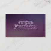 Spiral Tree of Life - kleur wervelblad Visitekaartje (Achterkant)