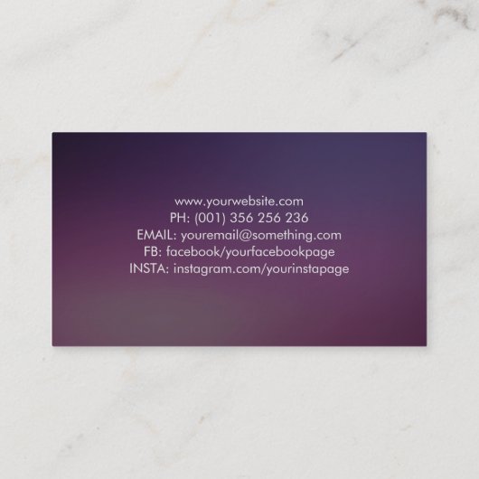 Spiral Tree of Life - kleur wervelblad Visitekaartje (Achterkant)