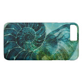 Spiral Turquoise Conch Shell Case-Mate iPhone Case (Achterkant (Horizontaal))