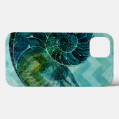 Spiral Turquoise Conch Shell Case-Mate iPhone Case (Achterkant (horizontaal))