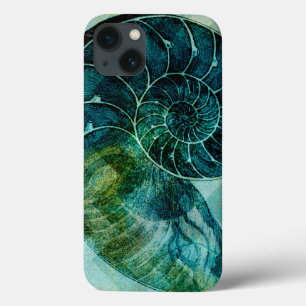 Spiral Turquoise Conch Shell Case-Mate iPhone Case