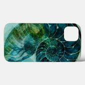 Spiral Turquoise Conch Shell Case-Mate iPhone Case (Achterkant (horizontaal))