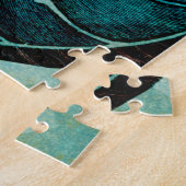 Spiral Turquoise Conch Shell Legpuzzel (Zijkant)