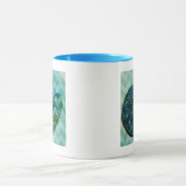 Spiral Turquoise Conch Shell Mok (Midden)