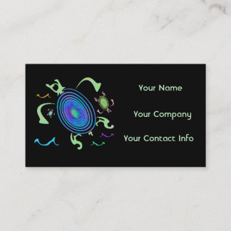 Spiral Turtle Business Card-sjabloon Visitekaartje