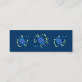 Spiral Turtle Profile Card Mini Visitekaartje (Achterkant)