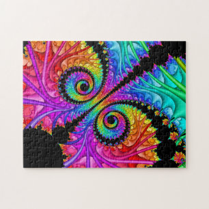 Spiral Twins Fractal Art Puzzle Legpuzzel