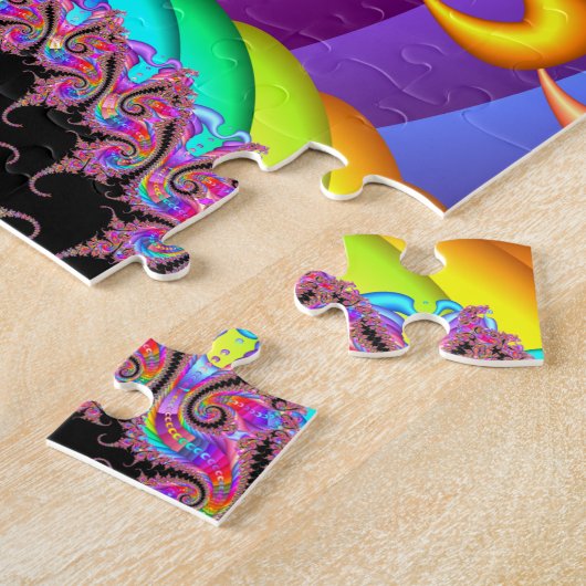 Spiral Twist Fractal Art Legpuzzel (Zijkant)