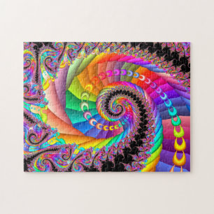 Spiral Twist Fractal Art Legpuzzel