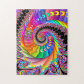 Spiral Twist Fractal Art Legpuzzel (Verticaal)