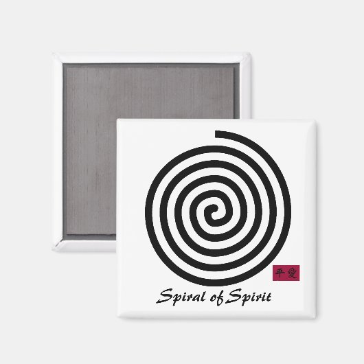 Spiral van Spirit Magneet (Voorkant / Achterkant)