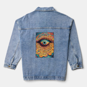 "Spiral Vision Hypnosis T-shirt" Denim Jacket