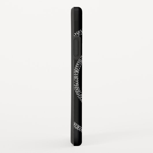 Spiral voor pi-cijfers op zwart Case-Mate iPhone case (Achterkant/rechts)