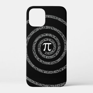 Spiral voor Pi op Elegant Black iPhone 12 Mini Hoesje