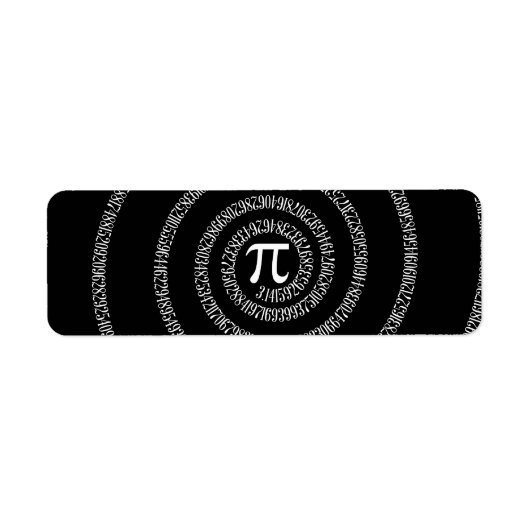Spiral voor Pi op Solid Black Etiket (Voorkant)
