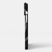 Spiral voor Pi op Solid Black iPhone Hoesje (Linkerkant)