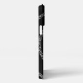 Spiral voor Pi op Solid Black iPhone Hoesje (Rechterkant)