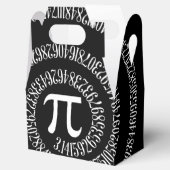 Spiral voor Pi op zwarte stijl Bedankdoosjes (Geopend)