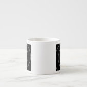 Spiral voor Pi op zwarte stijl Espresso Kop (Voorkant)