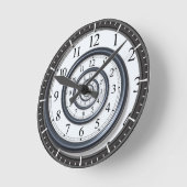 Spiral Warped Time Black Hole Ronde Klok (Hoek)