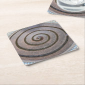 Spiral Water Fountain - Koln, Duitsland - Onderzet Kartonnen Onderzetters (Schuin)