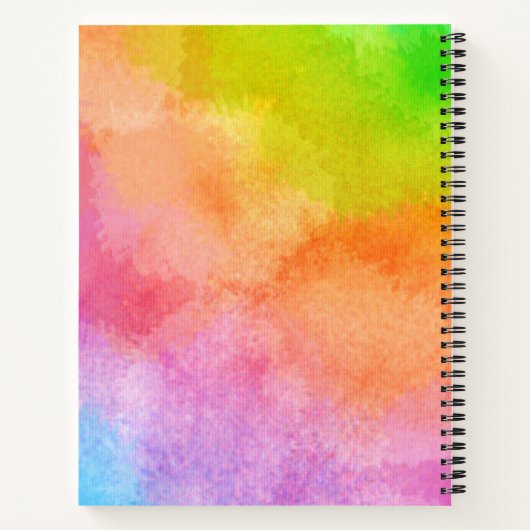 Spiral water kleurschakerkleurstof Notitieboek (Achterkant)