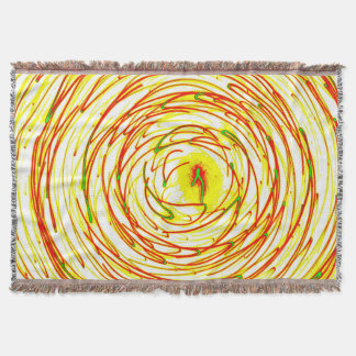 Spiral Wave Bloom – Premium Throw Blanket Deken