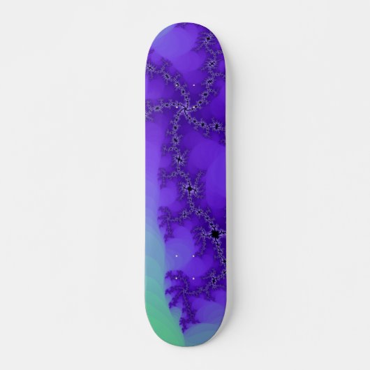 Spiral Waves Fractal Skateboard Deck (Voorkant)