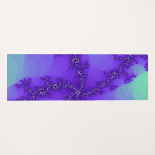 Spiral Waves Fractal Yoga Mat (Achterkant (horizontaal))