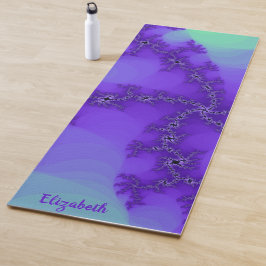Spiral Waves Fractal Yoga Mat