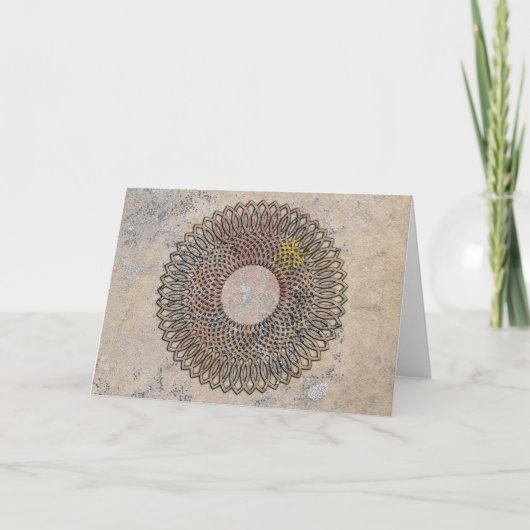 Spiral Weave Design Rock Art Bedankkaart (Voorkant)