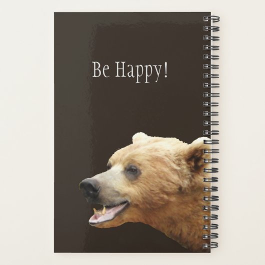 Spiral Weekly/Maandelijkse Planner met grizzly (Achterkant)