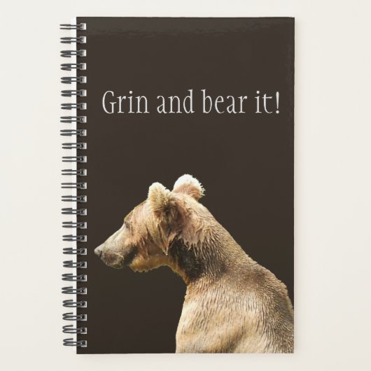 Spiral Weekly/Maandelijkse Planner met grizzly (Voorkant)