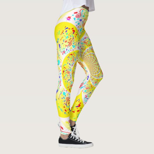 Spiral Yellow Leggings (Rechts)